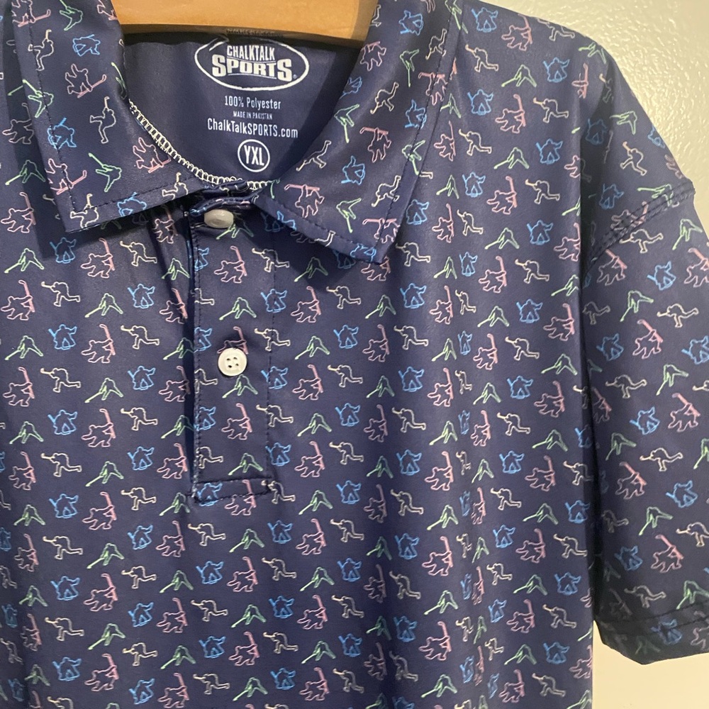 ChalkTalk Sports- Youth Hockey Polo, size XL like new condition, Game Day Ready!